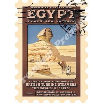 Egiptas vinilo suvenyrų magnetas derliaus turizmo plakatas