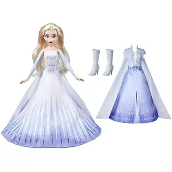 Elsa UŽŠALDYTI lėlės 2 transformuojamas, originalus, Disney princesės, mergina, žaislai, avalynė, suknelės, lėlės,