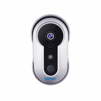 ESCAM Doorbell QF220 1280x960 Didelės Raiškos integruota 3000MAH Baterija, Infraraudonųjų spindulių Belaidis Smart Doorbell 960P P2P IP Kameros