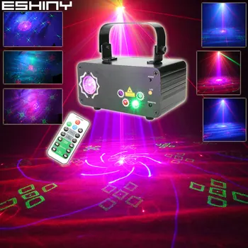 ESHINY Nuotolinio RGB 5 Len Lazerio 128 Modelius Projektorius LED Svajonė Aurora Sky Šalies Baras DJ Disco Kalėdos Šokio Scenoje Naktį Šviesos T253N7