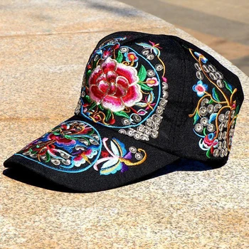 Etninio stiliaus Pavasario Vasaros siuvinėjimo beisbolo kepuraitę apdailos skrybėlę variklio Dangčio pasiekė bžūp Vyrų bžūp Moterų bžūp Žmogaus skrybėlę Panamos skrybėlė