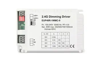 EUP40R-1WMC-0 40W RGB LED šviesos valdiklis valdiklis su valdikliu 2.4 G, puikus šviesos moduliavimo poveikis