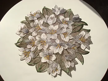 Europos stiliaus sielovados staltiesė dukart sluoksnių juodi siūlai, siuvinėjimo placemat gėlių staltiesės kavos stalo užtiesalai Miestelyje kilimėlis