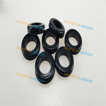 Europos stiliaus vidinis skersmuo 23 mm-70mm juoda natūralios gumos grommets žiedas apsauginis grommets guminių įvorių
