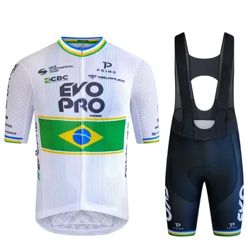 EVOPRO komanda vyras dviračių džersis kelių lenktynių vasarą dviračiu drabužių trumpomis Rankovėmis kostiumas conjunto mtb kombinezonai su antkrūtiniais trumpi ropa maillot hombr