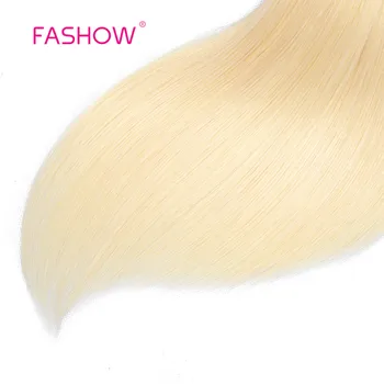 Fashow Šviesūs Plaukų Spalva Ryšulių 3 Gabalus Brazilijos Tiesūs Plaukai Ryšulių Pynimo 613 Plaukų Ryšulių Remy Human Hair Viduryje Santykis