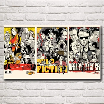 FOOCAME Quentin Tarantino Nužudyti Bilą skaitalas Meno Šilko Filmų, Plakatų ir grafikos Sienų Tapyba Kambarį Apdaila Nuotrauką