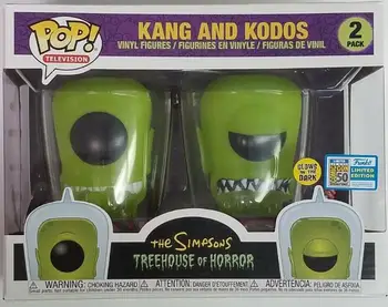 Funko POP Originalus Simpsonai Kolekcijos Modelis Žaislai Treehouse of Horror Kang ir Kodos Švyti Tamsoje PVC Vaikams, Žaislai