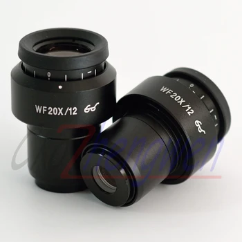 FYSCOPE 20x Zoom Stereo Mikroskopas Aukšta Planas Eyepoint Okuliaras Plataus Fidle su Reguliuojama Okuliaro matymo Lauką Žalia Filmas