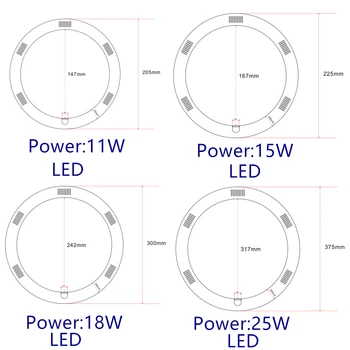 G10q 205mm 11w 300mm 18w ratas LED šviesos 225mm 12W LED apvalaus vamzdžio lempos 375mm 25W circline T9 LED Lempos, vidaus Apdaila