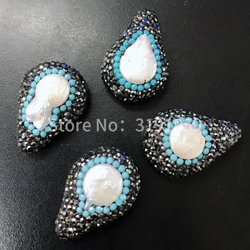 Gamtos white pearl drop papuošalų mados elegantiškas ir elegantiškas mažas papuošalai