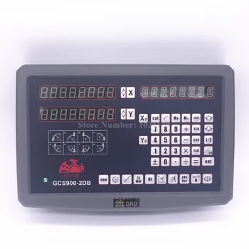 GCS900-2DB 2 Ašių Frezavimo Staklės DRO Skaitmeninio Skaitymo ir 2 Gabaliukai 0-1000mm Tiesinė Skalė (Pilnas komplektas su priedais)