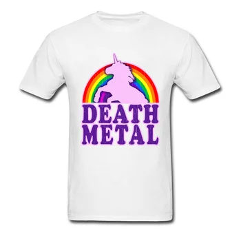 Geek Death Metalo Vienaragis Marškinėlius Black vyriški Tees 2018 Naujas Rainbow Grafinis Marškinėliai Hip-Hop Grupė, T-Marškinėliai, Palaidinukė Vasarą, Rudenį