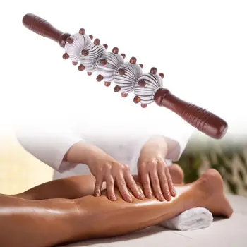 Gimtoji Medienos Masažas Roller Massager Kūno, Nugaros, Kojų Sveikatos Priežiūros Atsipalaiduoti Massaegr Paramos Skausmas, Raumenų Stimuliatorius Sveikatos Priemonė