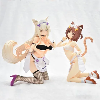 Gimtoji Nekopara Privalomas 1/4 Skalės Azuki PVC Veiksmų Skaičius, Žaislų Japonijos sexy Girl Anime Statula Suaugusiųjų Kolekcijos Lėlės Modelio Dovanos