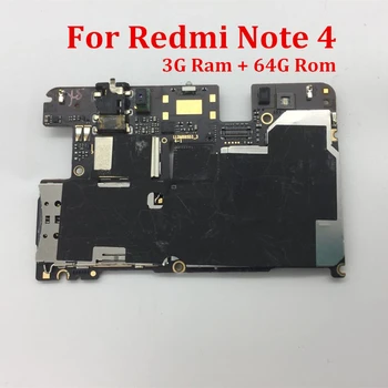Global Firmware mainboard Plokštė atrakinta Grandinių Xiaomi RedMi 4 PASTABA hongmi NOTE4 CPU MTK Gel X20 3+ 64GB
