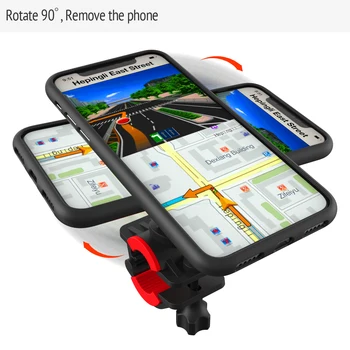Greita montuoti Dviračių Telefono Laikiklis iPhone Samsung Universalus Mobiliojo ryšio Telefono Laikiklis Dviračio Rankenos, Apkaba Stovėti GPS Laikiklis
