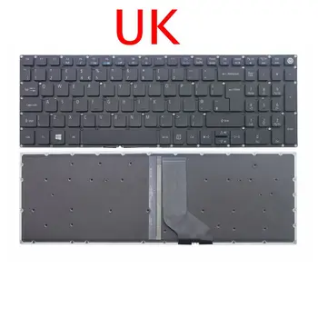GZEELE UK GB Klaviatūros Acer aspire E5-522 E5-532 E5-573 E5-722 E5-575 E5-523 E5-552 V5-591G Apšvietimas Apšvietimu