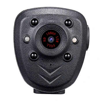 HD 1080P Policijos Įstaiga Atvartas Dėvėti Vaizdo Kamera, DVR IR Naktį Matomas LED Šviesos Cam 4 valandų Įrašo Skaitmeninis Mini DV, Diktofonas Balso 1