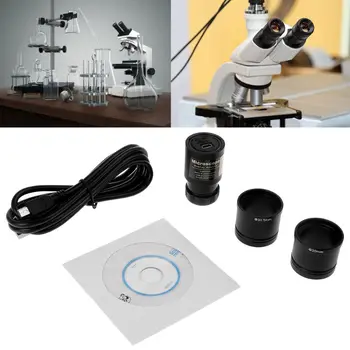 HD CMOS 2.0 MP USB Elektroninio Mikroskopo Okuliarą Kameros Montavimo Dydis 23.2 mm su Žiedu Adapteriai 30mm 30.5 mm