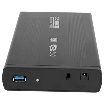 HDD Atveju 3.5 colio SATA į USB 3.0-2.0 Kietojo Disko Atveju 6Gbps SATA kietąjį diską Atveju Hd Dėžutė su ES, JAV, maitinimo adapteris, skirtas Win10 Mac OS