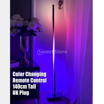 Helix RGB LED Kampe Grindų Lempos Šviesos Spalva Keičiasi Apšvietimas, Modernios 220V UK Kištukas