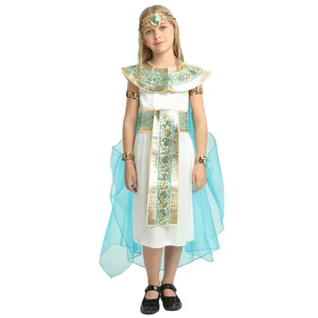 Helovyno Cosplay kostiumas Karalienė, Faraono uniformas Egipto Kleopatra Kostiumas mergaitėms Senovės Egipto Suknelė Karnavaliniai kostiumai