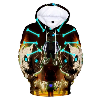 Hip-hop Kietas hoodies Undertale Mielas naujausias dizaino Sans modelio 3D atspausdintas mados vyrų/moterų hoodies palaidinės viršūnės