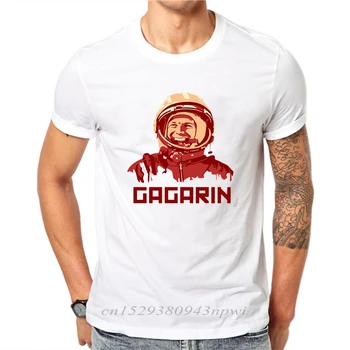 Hipster Jurijus Gagarinas CCCP rusijos SSRS, Sovietų Sąjungos Vyras Maskva, Rusija Atspausdinta marškinėliai vyrams balti trumpomis rankovėmis atsitiktinis marškinėlius viršūnės