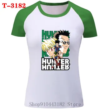 HISOKA MOROW Grafinis Tees Vyrų Kawaii Vasaros Viršūnes Animacinių filmų T-shirt Karšto Anime Hunter X Hunter T Shirts Harajuku Unisex killua marškinėliai