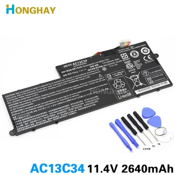Honghay AC13C34 Nauja originali nešiojamojo kompiuterio baterija Acer Aspire V5-122P ICP5/60/80 V5-132 E3-112 V5-122 ZHK 11.4 V 30wh 2640mah