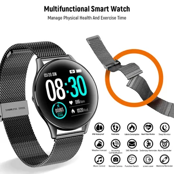HopoFit SN58 Smart Žiūrėti Fitness Tracker Širdies ritmo Monitorius Kraujo Spaudimas Aktyvumo Seklys IP68 Vandeniui 