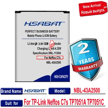 HSABAT 3000mAh NBL-43A2500 Baterija TP-Link Neffos C7S TP7051A TP7051C