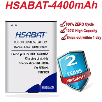 HSABAT Top Brand Didesnės Talpos 4400mAh C11P1428 Mobiliojo Telefono Baterija Asus Zenfone 2 Zenfone2 Lazerio ZE500KL ZE500KG
