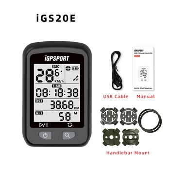 IGPSPORT iGS20E GPS Dviračio Kompiuterio Spidometras Suderinama Įkelti STRAVA Tinklalapyje