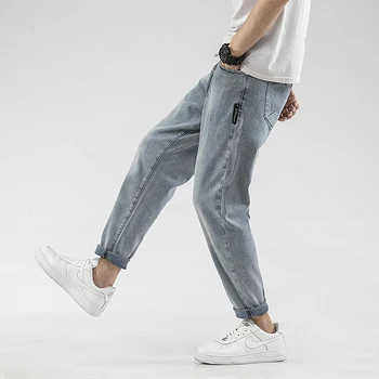 IiDossan Japonijos Harajuku Džinsai Vyrams Klasikiniai Laisvalaikio Kelnės 2020 Tiesiai Vyrams Poilsiu Džinsai Moterims Tinka Slim Streetwear Džinsinio audinio Kelnės