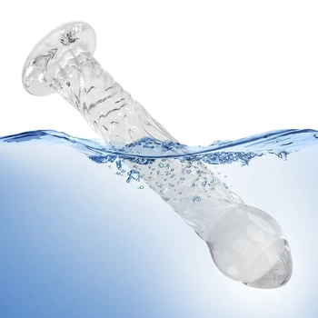 IKOKY Krištolo Stiklo Dildo Sekso Produktai Analinis Butt Plug Netikras Penis Suaugusiųjų Sekso Žaislai Moterims, Vyrams, Gėjų, Moterų Masturbacija