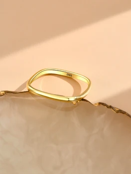 INALIS Aikštėje 925 Sterlingas Sidabro Žiedai Vyrams Ir Moterims Kubinis Cirkonis Unisex Romantiška Žiedas Vestuvės Fine Jewelry