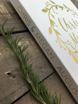 Individualizuoti gėlių vainikas Kaimiškas aukso folija Vestuvių svečių knyga Leidinys svečių knyga šiuolaikinės svečiai prisijunkite knygos, nuotraukų albumai