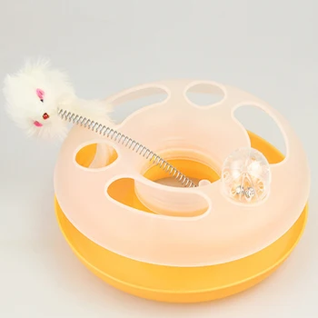 Interaktyvus Bell Katė Žaislai Pelės Kamuolys Kelio Spąstus Bokštas Plastikas Minkštas Žaislas Gyvūnai, Žiurkės Dantį Plunksnų Juguetes Kačiukas Augintiniai BB50DT
