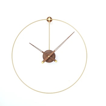 Ispanija Europos Stiliaus Prabangus Sieninis Laikrodis Aukso Šiuolaikinės Kūrybos Sienos Žiūrėti Silent Kambarį Laikrodžiai Sienos, Namų Dekoro Reloj Dovana D032