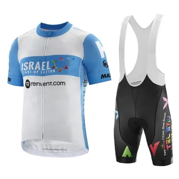 Izraelis Pradėti Tautos Dviračių Komanda Maillot Ciclismo Vasaros dviračių džersis Nustatyti vyrų MTB drabužiai, striukė dviračių pavara viršūnes dėvėti rinkinys