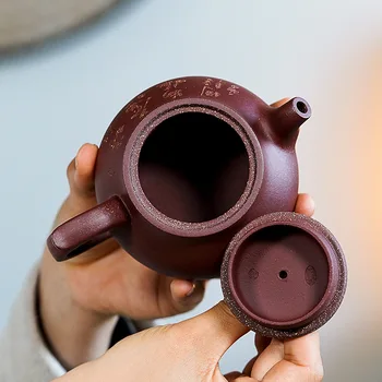 Išskirtinį Yixing raudonos molio arbatinukas žinomų žaliavų rūdos žavesio rankų darbo arbatinukas internetinė parduotuvė dovana