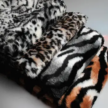 JaneYU Tigras, Leopardas Modelis Zebra Pliušinis Dirbtiniais Kailiais Audinio Kostiumas Dirbtiniais Kailių Drabužių Audinio Fone Audinio, Kilimų Audinys