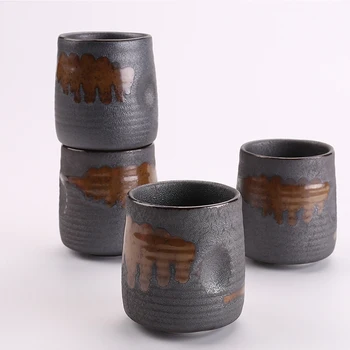 Japonų Stilius Derliaus vandens Keramikos Puodelis Arbatos puodelio retro Asmenybė trumpas porceliano popietę kavos, arbatos puodelio namų dekoro drinkware