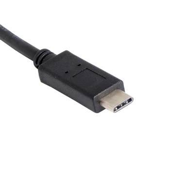 Juoda 1000Mbps Ethernet LAN Tinklo Adapterio Kabelis KOMPIUTERIUI K Nešiojamojo Tipo-c USB-C RJ45 Gigabit
