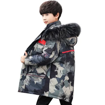 JXYSY Vaikų žiemos medvilnės striukė berniukams, darbo drabužiai mergaitėms žieminis paltas šiltas Atspindintis Snowsuit vaikų parko 4-9 m.