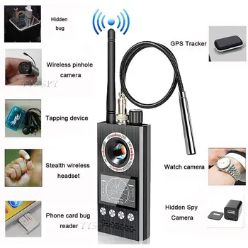K68 Anti Spy Belaidžio RD ryšio Signalų Detektorius Re: GSM GPS Tracker Paslėpta Kamera slapto pasiklausymo Įrenginys Karinės Professional Versija