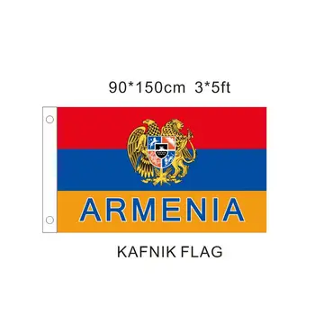 KAFNIK,Nemokamas pristatymas 3ft x 5ft Kabo Vėliavos Armėnijos Nacionalinės Vėliavos Banner Lauko, Patalpų 150x90cm