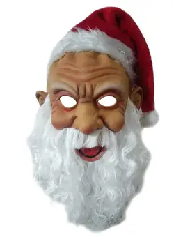Kalėdų Dekoratyvinis Santa Claus Veidą Padengti Rankų Tikroviškas Galvos Apdangalai Prop Kostiumo Aksesuaras Suaugusiųjų Kalėdų Išgalvotas Suknelė
